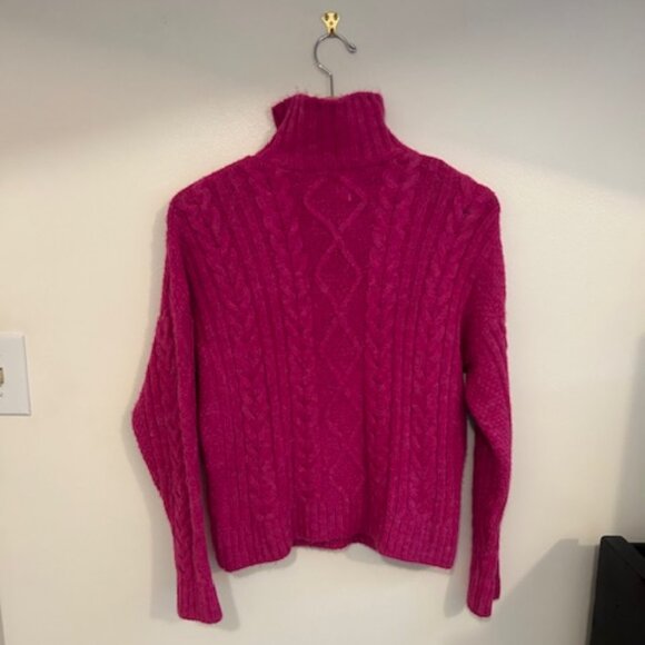 Anthropologie Payton Cable Knit 1/4 Zip Fishermen Sweater- Size Medium - Picture 5 of 9